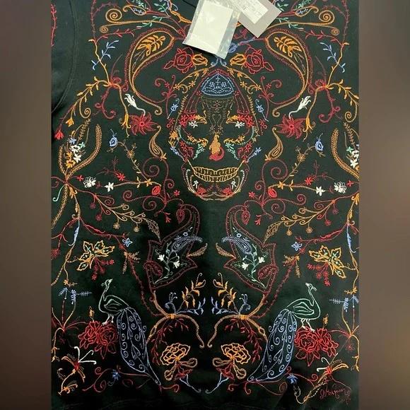 NWT Men’s Alexander McQueen Victorian Emb Skull Embroidered Crewneck Sweater - Picture 3 of 14